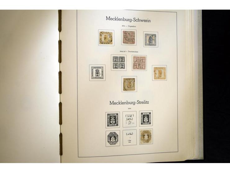 Baden bis Württemberg, hauptsächlich gestempelte Sammlung, dabei u.a. Bergedorf Mi.-Nr. 4 gestempelt, sign. Mozek BPP sowie S