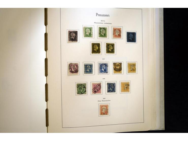 Baden bis Württemberg, hauptsächlich gestempelte Sammlung, dabei u.a. Bergedorf Mi.-Nr. 4 gestempelt, sign. Mozek BPP sowie S