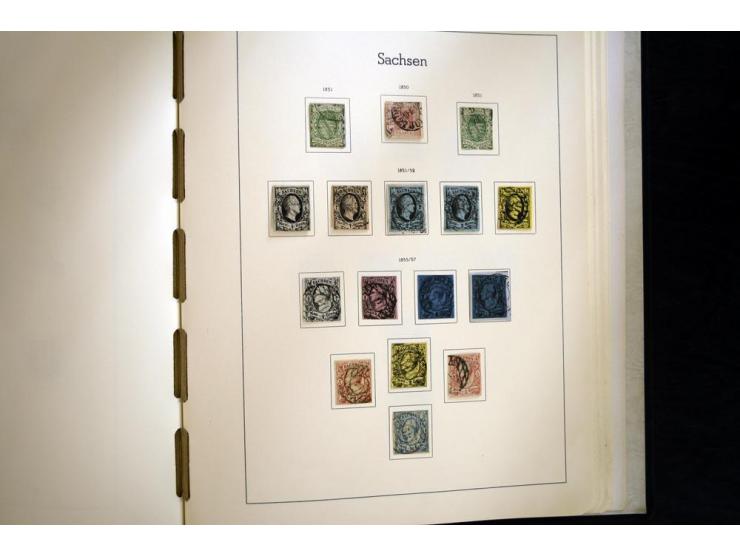 Baden bis Württemberg, hauptsächlich gestempelte Sammlung, dabei u.a. Bergedorf Mi.-Nr. 4 gestempelt, sign. Mozek BPP sowie S