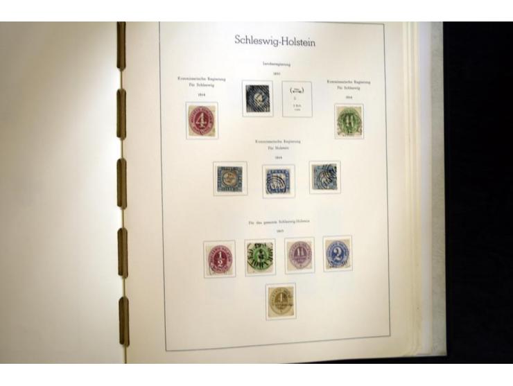 Baden bis Württemberg, hauptsächlich gestempelte Sammlung, dabei u.a. Bergedorf Mi.-Nr. 4 gestempelt, sign. Mozek BPP sowie S