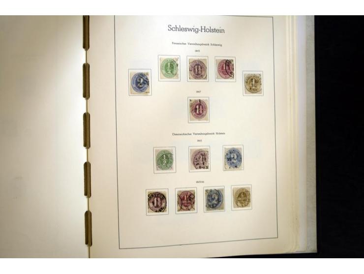Baden bis Württemberg, hauptsächlich gestempelte Sammlung, dabei u.a. Bergedorf Mi.-Nr. 4 gestempelt, sign. Mozek BPP sowie S