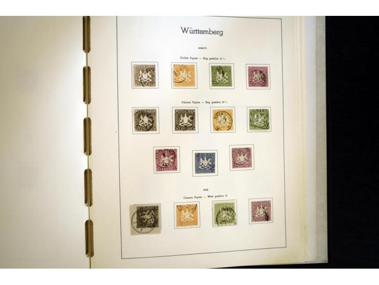 Baden bis Württemberg, hauptsächlich gestempelte Sammlung, dabei u.a. Bergedorf Mi.-Nr. 4 gestempelt, sign. Mozek BPP sowie S