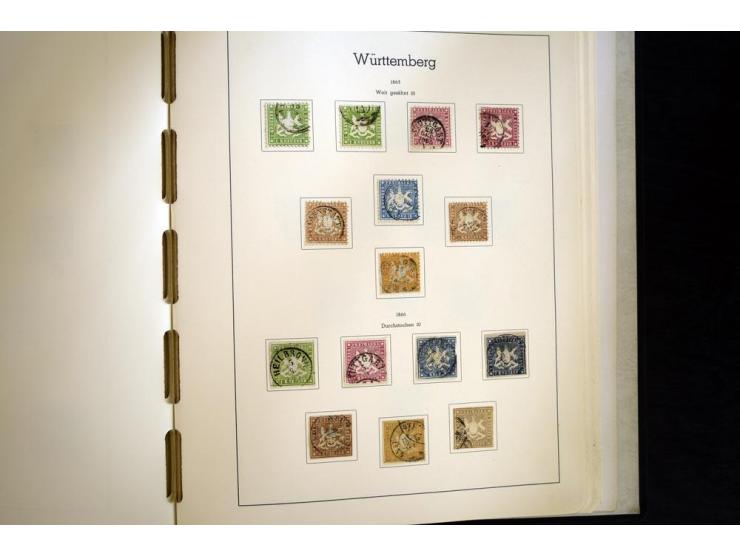 Baden bis Württemberg, hauptsächlich gestempelte Sammlung, dabei u.a. Bergedorf Mi.-Nr. 4 gestempelt, sign. Mozek BPP sowie S