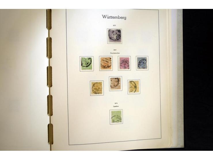 Baden bis Württemberg, hauptsächlich gestempelte Sammlung, dabei u.a. Bergedorf Mi.-Nr. 4 gestempelt, sign. Mozek BPP sowie S