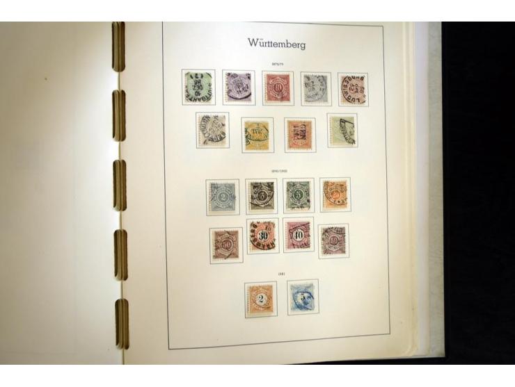 Baden bis Württemberg, hauptsächlich gestempelte Sammlung, dabei u.a. Bergedorf Mi.-Nr. 4 gestempelt, sign. Mozek BPP sowie S