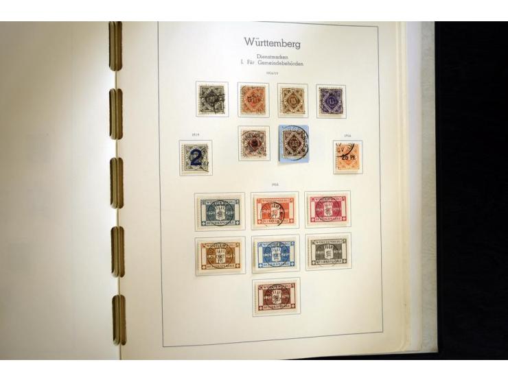 Baden bis Württemberg, hauptsächlich gestempelte Sammlung, dabei u.a. Bergedorf Mi.-Nr. 4 gestempelt, sign. Mozek BPP sowie S