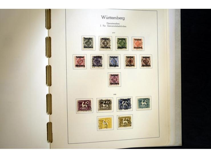 Baden bis Württemberg, hauptsächlich gestempelte Sammlung, dabei u.a. Bergedorf Mi.-Nr. 4 gestempelt, sign. Mozek BPP sowie S