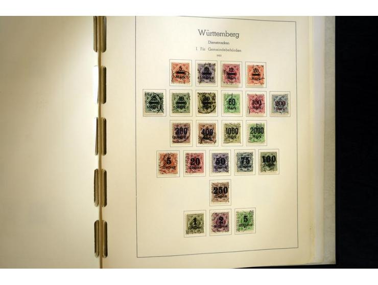 Baden bis Württemberg, hauptsächlich gestempelte Sammlung, dabei u.a. Bergedorf Mi.-Nr. 4 gestempelt, sign. Mozek BPP sowie S