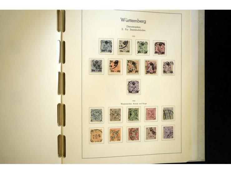 Baden bis Württemberg, hauptsächlich gestempelte Sammlung, dabei u.a. Bergedorf Mi.-Nr. 4 gestempelt, sign. Mozek BPP sowie S