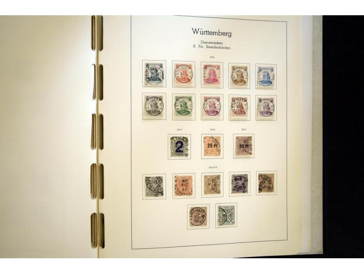 Baden bis Württemberg, hauptsächlich gestempelte Sammlung, dabei u.a. Bergedorf Mi.-Nr. 4 gestempelt, sign. Mozek BPP sowie S