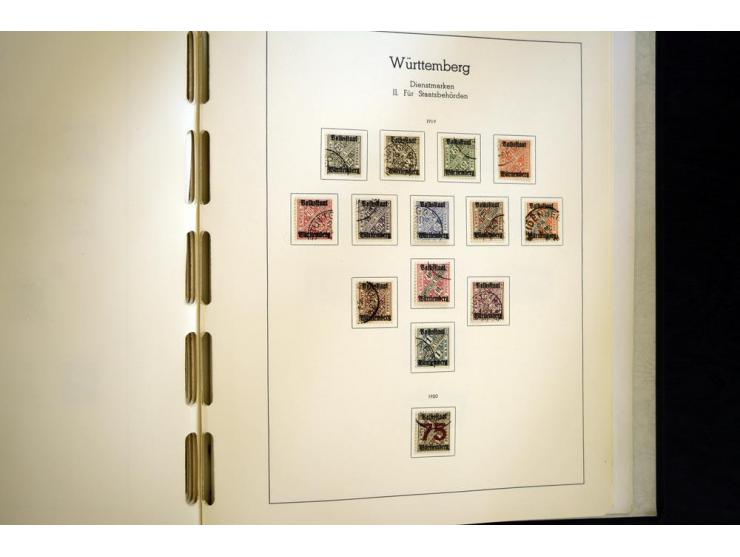 Baden bis Württemberg, hauptsächlich gestempelte Sammlung, dabei u.a. Bergedorf Mi.-Nr. 4 gestempelt, sign. Mozek BPP sowie S