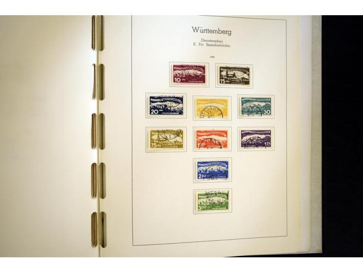 Baden bis Württemberg, hauptsächlich gestempelte Sammlung, dabei u.a. Bergedorf Mi.-Nr. 4 gestempelt, sign. Mozek BPP sowie S