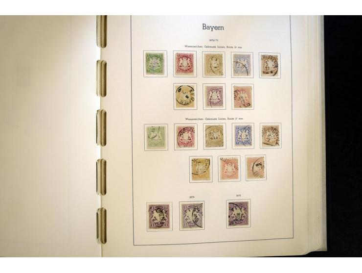 Baden bis Württemberg, hauptsächlich gestempelte Sammlung, dabei u.a. Bergedorf Mi.-Nr. 4 gestempelt, sign. Mozek BPP sowie S