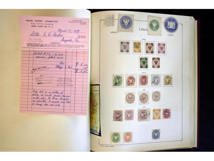 Baden bis Württemberg, meist ungebrauchten und gestempelte Sammlung mit besseren Werten, vielen Doubletten, schönen Briefstüc