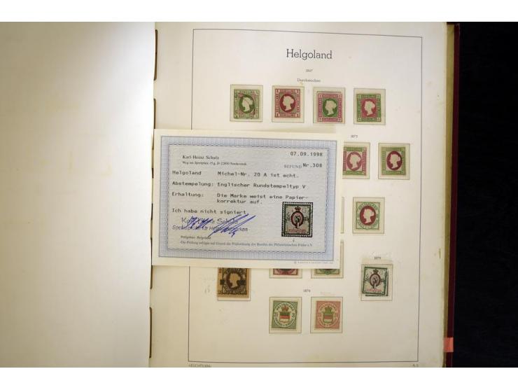 Baden bis Württemberg, ungebrauchte und gestempelte Sammlung, dabei bessere Werte wie Hamburg Mi.-Nr. 7 gestempelt mit Fotoat