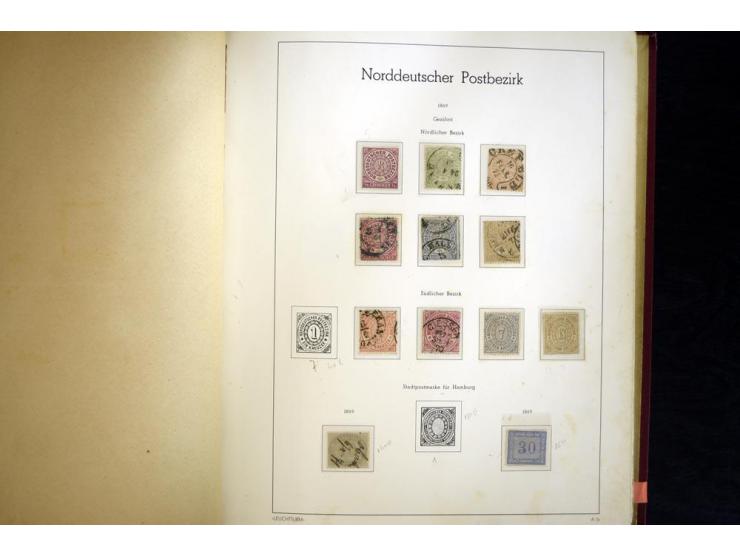 Baden bis Württemberg, ungebrauchte und gestempelte Sammlung, dabei bessere Werte wie Hamburg Mi.-Nr. 7 gestempelt mit Fotoat