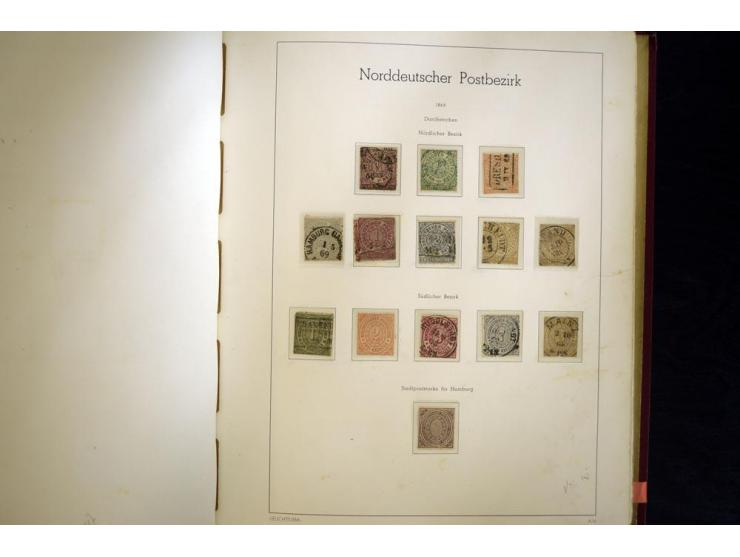 Baden bis Württemberg, ungebrauchte und gestempelte Sammlung, dabei bessere Werte wie Hamburg Mi.-Nr. 7 gestempelt mit Fotoat