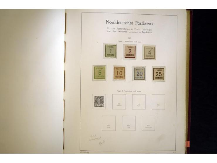 Baden bis Württemberg, ungebrauchte und gestempelte Sammlung, dabei bessere Werte wie Hamburg Mi.-Nr. 7 gestempelt mit Fotoat
