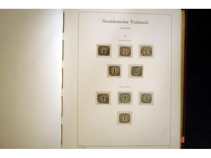 Baden bis Württemberg, ungebrauchte und gestempelte Sammlung, dabei bessere Werte wie Hamburg Mi.-Nr. 7 gestempelt mit Fotoat