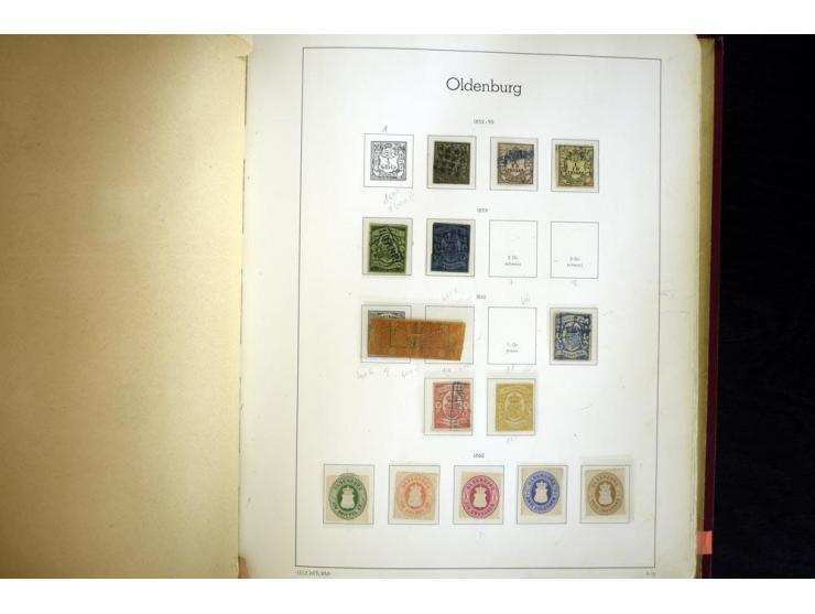 Baden bis Württemberg, ungebrauchte und gestempelte Sammlung, dabei bessere Werte wie Hamburg Mi.-Nr. 7 gestempelt mit Fotoat