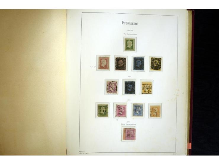 Baden bis Württemberg, ungebrauchte und gestempelte Sammlung, dabei bessere Werte wie Hamburg Mi.-Nr. 7 gestempelt mit Fotoat