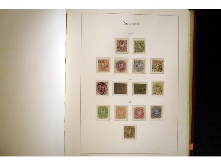 Baden bis Württemberg, ungebrauchte und gestempelte Sammlung, dabei bessere Werte wie Hamburg Mi.-Nr. 7 gestempelt mit Fotoat