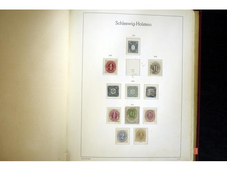 Baden bis Württemberg, ungebrauchte und gestempelte Sammlung, dabei bessere Werte wie Hamburg Mi.-Nr. 7 gestempelt mit Fotoat