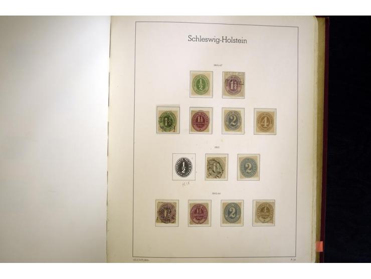 Baden bis Württemberg, ungebrauchte und gestempelte Sammlung, dabei bessere Werte wie Hamburg Mi.-Nr. 7 gestempelt mit Fotoat