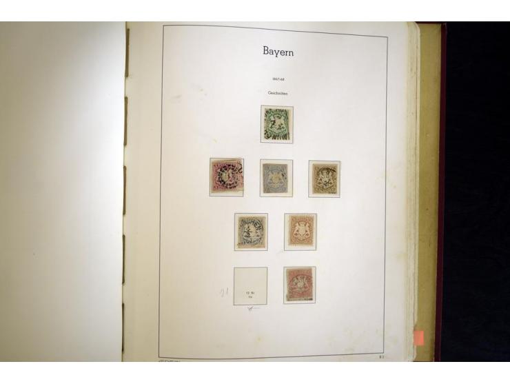 Baden bis Württemberg, ungebrauchte und gestempelte Sammlung, dabei bessere Werte wie Hamburg Mi.-Nr. 7 gestempelt mit Fotoat
