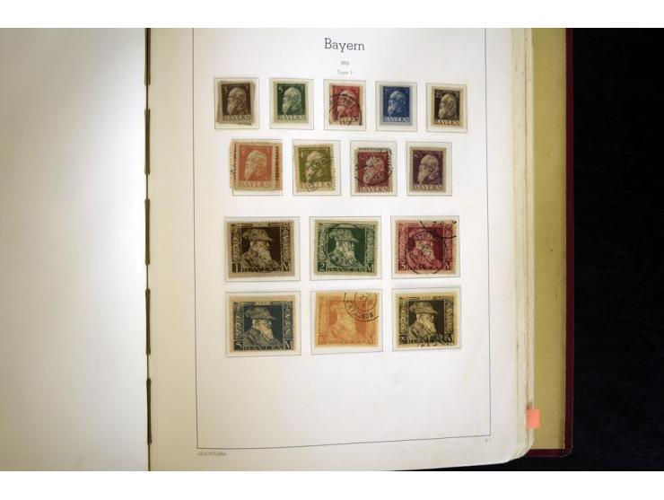Baden bis Württemberg, ungebrauchte und gestempelte Sammlung, dabei bessere Werte wie Hamburg Mi.-Nr. 7 gestempelt mit Fotoat