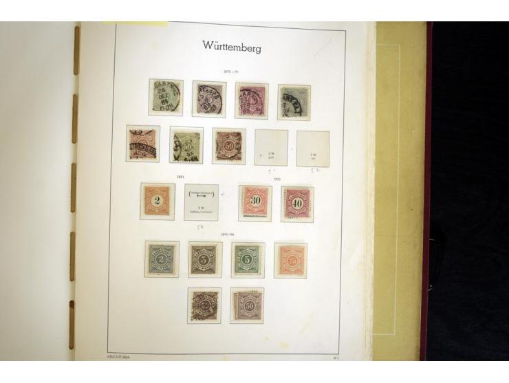 Baden bis Württemberg, ungebrauchte und gestempelte Sammlung, dabei bessere Werte wie Hamburg Mi.-Nr. 7 gestempelt mit Fotoat