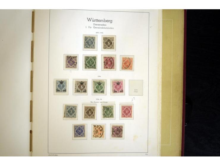 Baden bis Württemberg, ungebrauchte und gestempelte Sammlung, dabei bessere Werte wie Hamburg Mi.-Nr. 7 gestempelt mit Fotoat