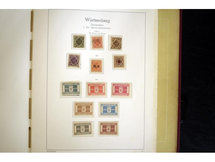 Baden bis Württemberg, ungebrauchte und gestempelte Sammlung, dabei bessere Werte wie Hamburg Mi.-Nr. 7 gestempelt mit Fotoat