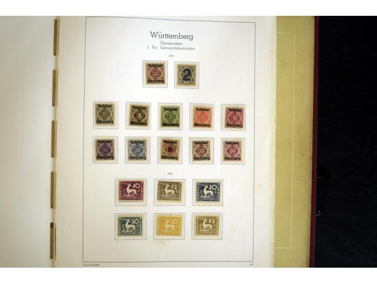 Baden bis Württemberg, ungebrauchte und gestempelte Sammlung, dabei bessere Werte wie Hamburg Mi.-Nr. 7 gestempelt mit Fotoat