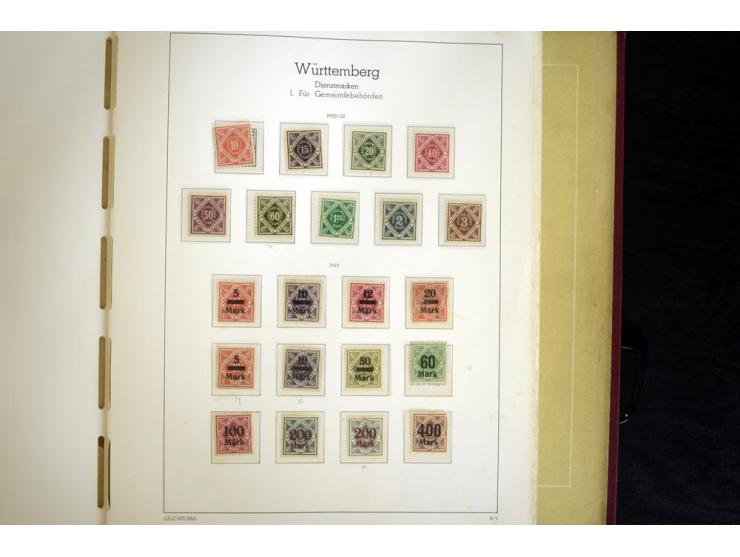 Baden bis Württemberg, ungebrauchte und gestempelte Sammlung, dabei bessere Werte wie Hamburg Mi.-Nr. 7 gestempelt mit Fotoat
