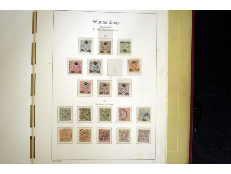 Baden bis Württemberg, ungebrauchte und gestempelte Sammlung, dabei bessere Werte wie Hamburg Mi.-Nr. 7 gestempelt mit Fotoat