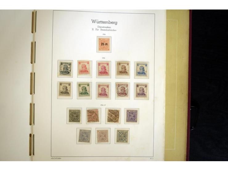 Baden bis Württemberg, ungebrauchte und gestempelte Sammlung, dabei bessere Werte wie Hamburg Mi.-Nr. 7 gestempelt mit Fotoat