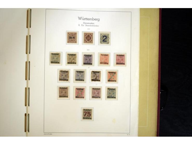 Baden bis Württemberg, ungebrauchte und gestempelte Sammlung, dabei bessere Werte wie Hamburg Mi.-Nr. 7 gestempelt mit Fotoat