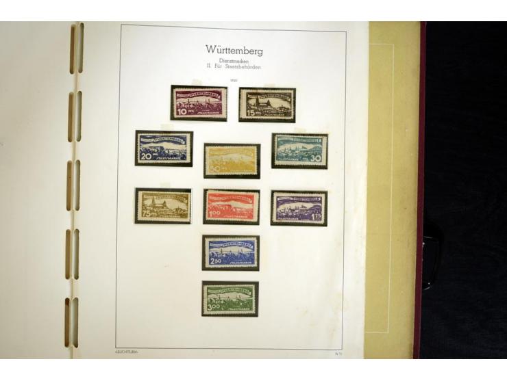 Baden bis Württemberg, ungebrauchte und gestempelte Sammlung, dabei bessere Werte wie Hamburg Mi.-Nr. 7 gestempelt mit Fotoat