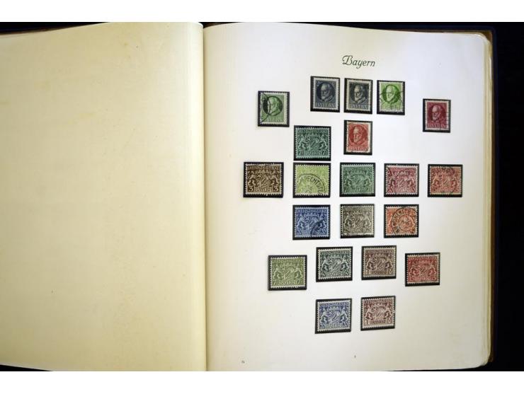 Baden bis Württemberg, meist ungebrauchte und gestempelte Sammlung im alten Vordruckalbum mit einigen besseren Marken, Farben