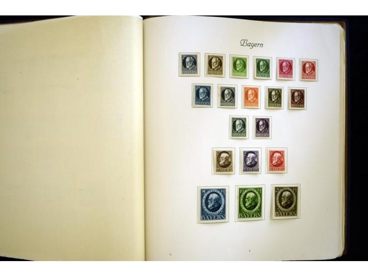 Baden bis Württemberg, meist ungebrauchte und gestempelte Sammlung im alten Vordruckalbum mit einigen besseren Marken, Farben