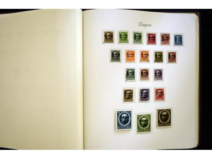 Baden bis Württemberg, meist ungebrauchte und gestempelte Sammlung im alten Vordruckalbum mit einigen besseren Marken, Farben