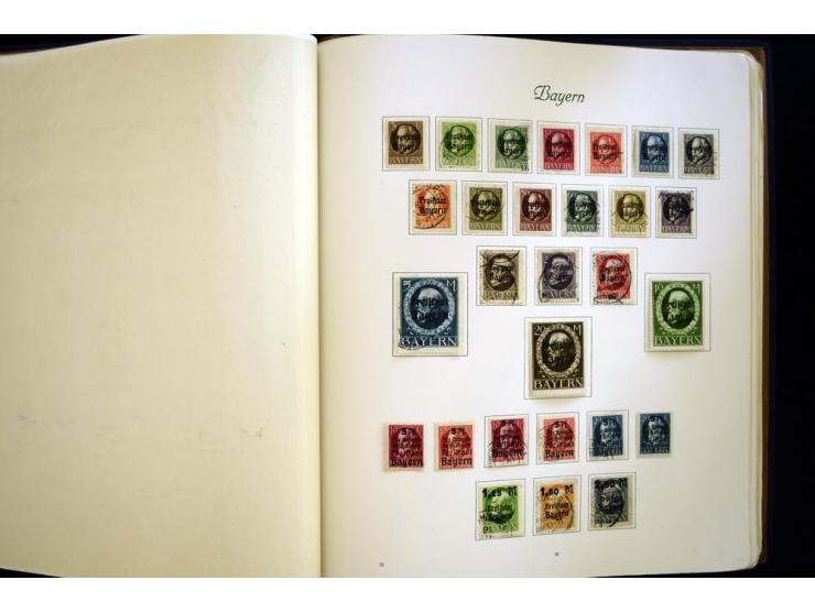 Baden bis Württemberg, meist ungebrauchte und gestempelte Sammlung im alten Vordruckalbum mit einigen besseren Marken, Farben