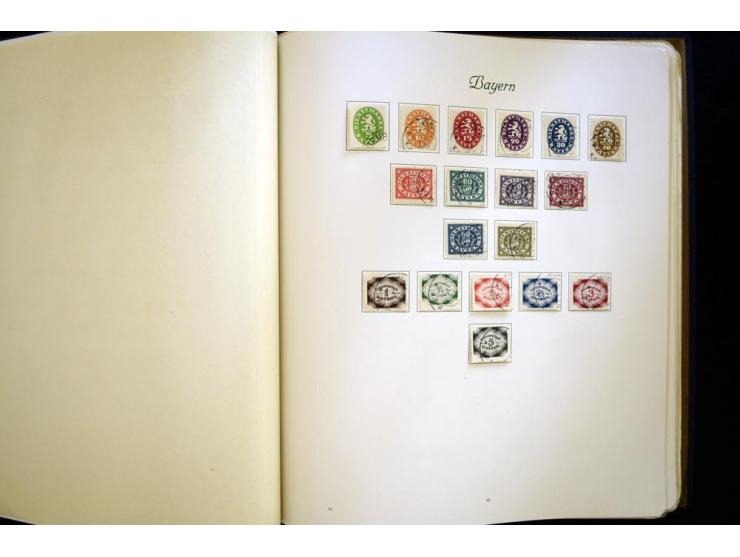 Baden bis Württemberg, meist ungebrauchte und gestempelte Sammlung im alten Vordruckalbum mit einigen besseren Marken, Farben