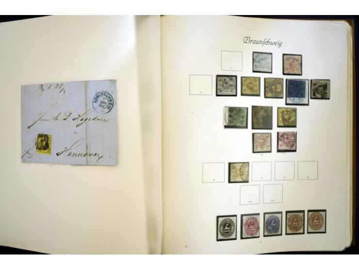 Baden bis Württemberg, meist ungebrauchte und gestempelte Sammlung im alten Vordruckalbum mit einigen besseren Marken, Farben