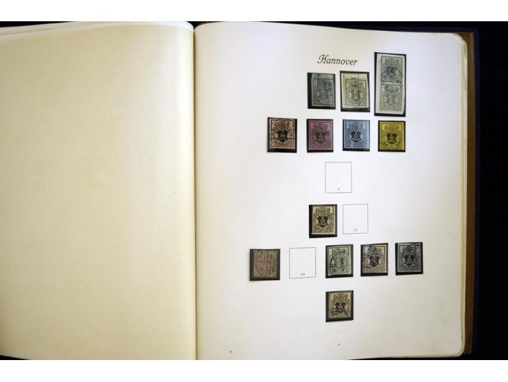 Baden bis Württemberg, meist ungebrauchte und gestempelte Sammlung im alten Vordruckalbum mit einigen besseren Marken, Farben