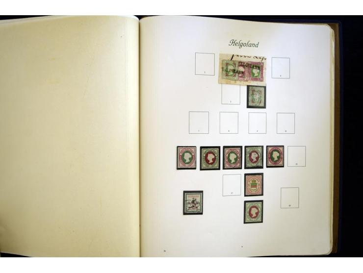 Baden bis Württemberg, meist ungebrauchte und gestempelte Sammlung im alten Vordruckalbum mit einigen besseren Marken, Farben