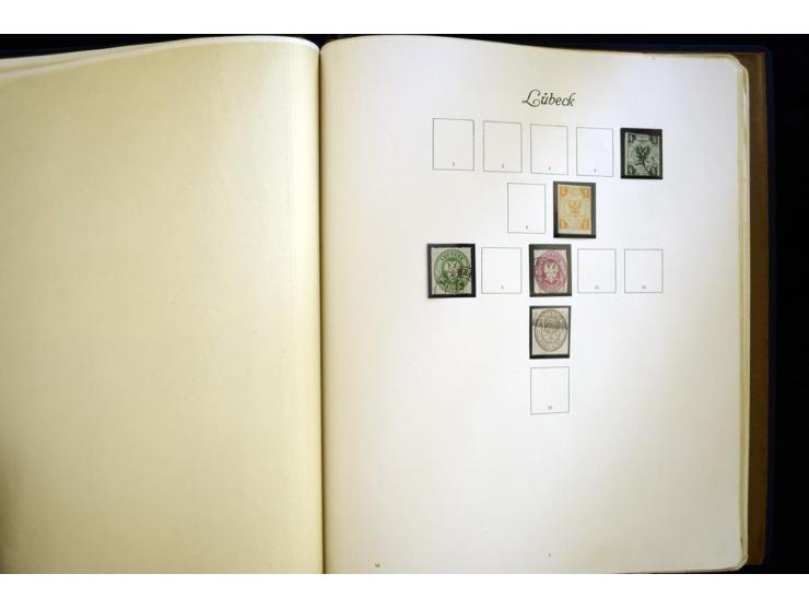 Baden bis Württemberg, meist ungebrauchte und gestempelte Sammlung im alten Vordruckalbum mit einigen besseren Marken, Farben