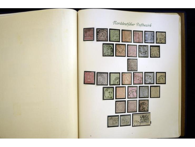 Baden bis Württemberg, meist ungebrauchte und gestempelte Sammlung im alten Vordruckalbum mit einigen besseren Marken, Farben