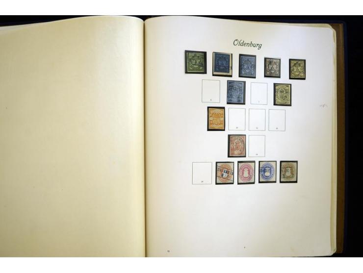 Baden bis Württemberg, meist ungebrauchte und gestempelte Sammlung im alten Vordruckalbum mit einigen besseren Marken, Farben